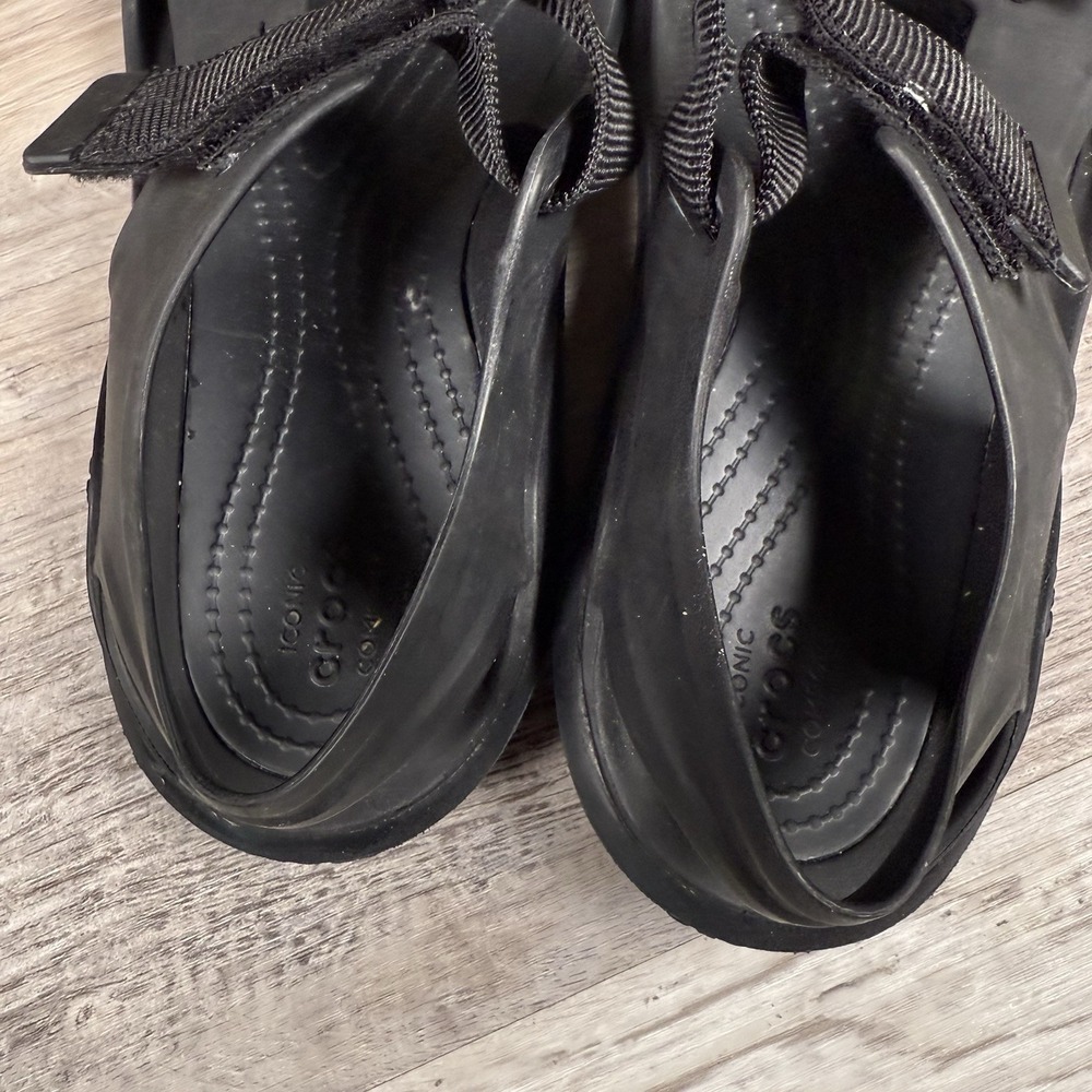 Crocs Women's Swiftwater Expedition Sandals Size 7 Black Hiking‎ Shoes - Picture 7 of 8